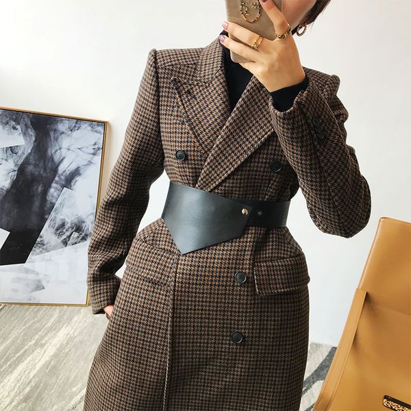 women designer waistband winter sweaters skirts coats brief corset irregular femal wide belt black 2020, Black;brown
women designer waistband winter sweaters skirts coats brief corset irregular femal wide belt black 2020, Black;brown