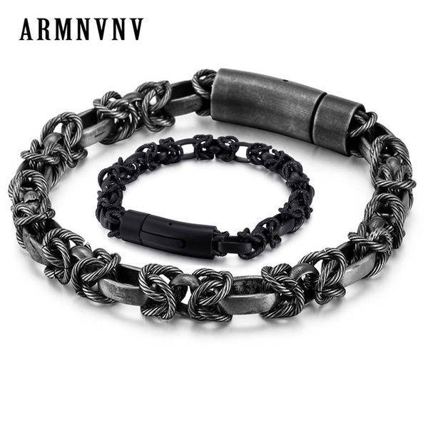 armnvnv vintage черного цвета нержавеющей стали 316l мужские цепи браслеты для мужчин friendship мужских браслетов браслетов, Black
armnvnv vintage черного цвета нержавеющей стали 316l мужские цепи браслеты для мужчин friendship мужских браслетов браслетов, Black