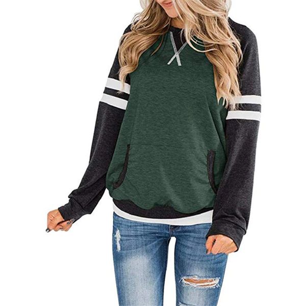 designer womens hoodie long sleeve contract color sweatshirts casual autumn striped print female clothing dropshipping, Black
designer womens hoodie long sleeve contract color sweatshirts casual autumn striped print female clothing dropshipping, Black