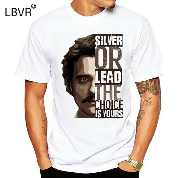 pablo escobar silver or lead t shirt men's custom printed hipster tees men t-shirt 100% cotton print shirts
pablo escobar silver or lead t shirt men's custom printed hipster tees men t-shirt 100% cotton print shirts
