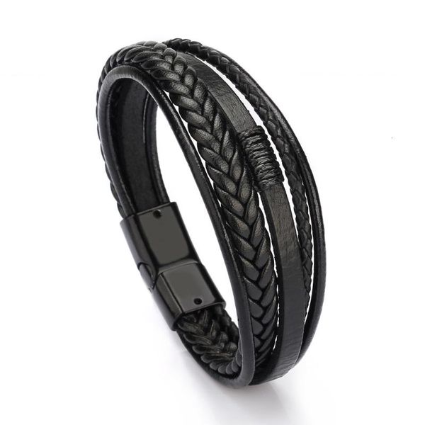 bracelet men multilayer leather bangles magnetic-clasp cowhide braided multi layer wrap trendy bracelet armband pulsera hombre, Golden;silver
bracelet men multilayer leather bangles magnetic-clasp cowhide braided multi layer wrap trendy bracelet armband pulsera hombre, Golden;silver