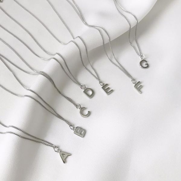 alphabet letters necklace initial name necklace charm jewelry for women fashion love gift for family friend, Silver
alphabet letters necklace initial name necklace charm jewelry for women fashion love gift for family friend, Silver