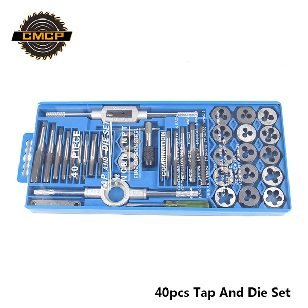hand tools 40pcs hand tap and die set for metal working handle adjustable tap wrench screwdriver screw pitch gauge thread
hand tools 40pcs hand tap and die set for metal working handle adjustable tap wrench screwdriver screw pitch gauge thread