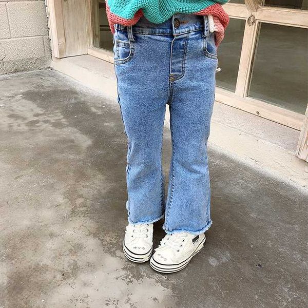 jeans autumn baby girls 2-7 years teenage girl fashion all-match casual bell-bottomed denim pants, Blue
jeans autumn baby girls 2-7 years teenage girl fashion all-match casual bell-bottomed denim pants, Blue