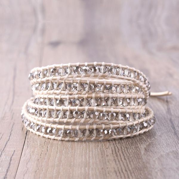 kelitch new woven braided 5 wrap leather bracelets on leather chain crystal beads strand bracelets adjustable cuff new, Golden;silver
kelitch new woven braided 5 wrap leather bracelets on leather chain crystal beads strand bracelets adjustable cuff new, Golden;silver
