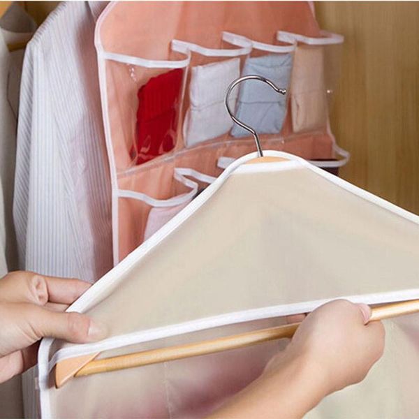 new 16 pockets storage bag case for clothes socks bra underwear garment suit coat dust cover protector hanger storage bag
new 16 pockets storage bag case for clothes socks bra underwear garment suit coat dust cover protector hanger storage bag