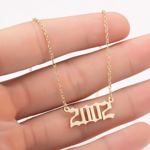 custom jewelry year number necklace for women 1994 1995 1996 1997 1998 2000 from 1980 to 2020 birthday gift collares mujer, Silver
custom jewelry year number necklace for women 1994 1995 1996 1997 1998 2000 from 1980 to 2020 birthday gift collares mujer, Silver