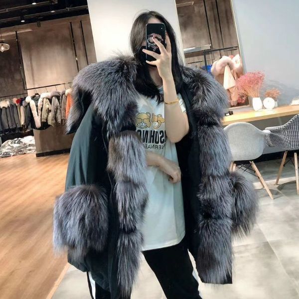 oftbuy 2020 winter jacket women real fur coat big natural fox raccoon fur collar parka white duck down jacket streetwear korea, Black
oftbuy 2020 winter jacket women real fur coat big natural fox raccoon fur collar parka white duck down jacket streetwear korea, Black