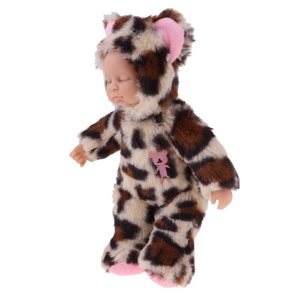 25cm lifelike reborn sleeping doll plush baby doll w/ light yellow leopard clothes playment
25cm lifelike reborn sleeping doll plush baby doll w/ light yellow leopard clothes playment