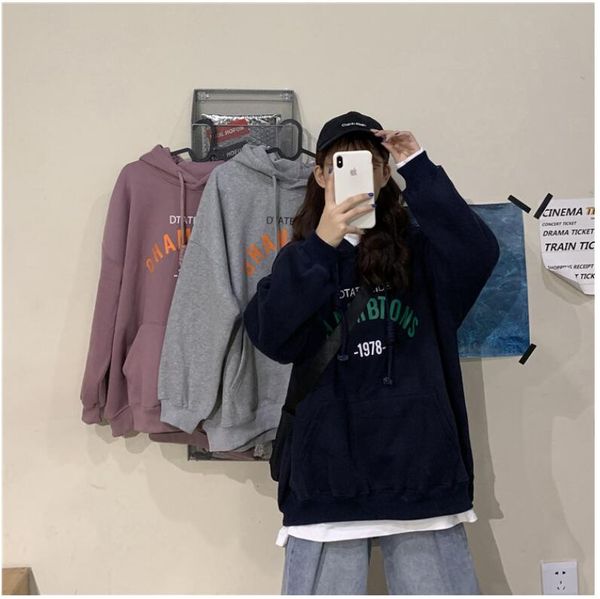 women's hoodies & sweatshirts oversized pocket fleece hooded harajuku spring casual vintage korean pullovers women sweetshirts, Black 
women's hoodies & sweatshirts oversized pocket fleece hooded harajuku spring casual vintage korean pullovers women sweetshirts, Black