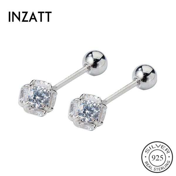 inzareal 925 sterling silver minimalist zircon stud earrings for fashion woman party cute fine jewelry accessories gift, Golden;silver
inzareal 925 sterling silver minimalist zircon stud earrings for fashion woman party cute fine jewelry accessories gift, Golden;silver