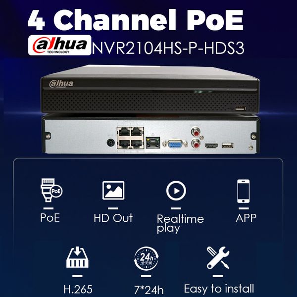 kits dahua 4ch nvr2104hs-p-hds3 with poe port 4k replace nvr2104hs-p-4ks2 original network video recorder, Black;white
kits dahua 4ch nvr2104hs-p-hds3 with poe port 4k replace nvr2104hs-p-4ks2 original network video recorder, Black;white