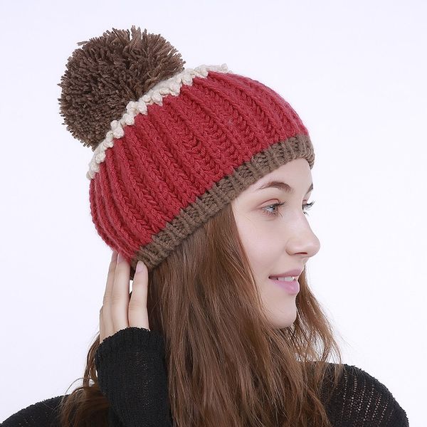 mingjiebihuo new autumn and winter hand-woven large wool ball hats multicolor vertical-stitched knitting wool fashion girls hats, Blue;gray
mingjiebihuo new autumn and winter hand-woven large wool ball hats multicolor vertical-stitched knitting wool fashion girls hats, Blue;gray