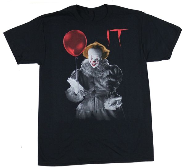 это mens t-shirt - улыбающийся pennywise с balloon summer style casual wear tee shirt 
это mens t-shirt - улыбающийся pennywise с balloon summer style casual wear tee shirt