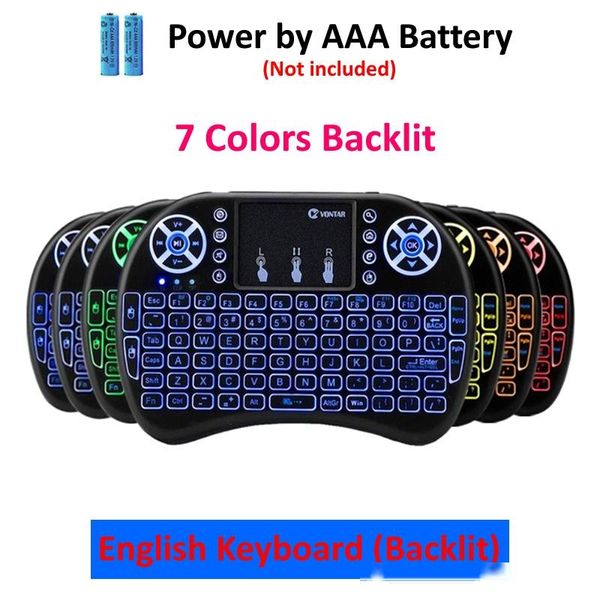 7 colors backlit i8 keyboard backlit english russian air mouse 2.4ghz wireless keyboard touchpad handheld for tv box h96 max pc
7 colors backlit i8 keyboard backlit english russian air mouse 2.4ghz wireless keyboard touchpad handheld for tv box h96 max pc