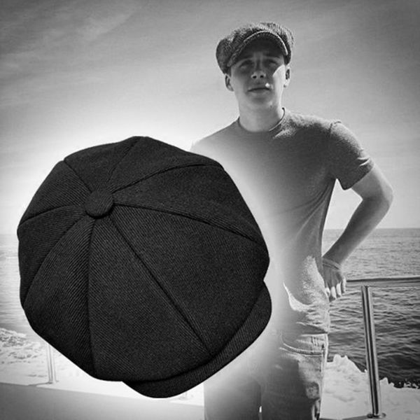 winter men newsboy cap wool warm flat peaked cap male casual octagonal hat man restore beret hat black newsboy blm69, Blue;gray
winter men newsboy cap wool warm flat peaked cap male casual octagonal hat man restore beret hat black newsboy blm69, Blue;gray