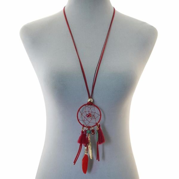 women bohemian ethnic long chain tassel pendant dreamcatcher necklace choker bohemian clothing jewelry accessories, Silver
women bohemian ethnic long chain tassel pendant dreamcatcher necklace choker bohemian clothing jewelry accessories, Silver