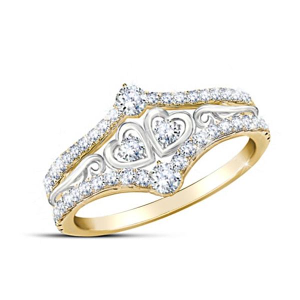 wedding rings love women's ring jewelry sweet romantic inlaid zircon rhinestone silver color heart lady anniversary gift, Slivery;golden
wedding rings love women's ring jewelry sweet romantic inlaid zircon rhinestone silver color heart lady anniversary gift, Slivery;golden