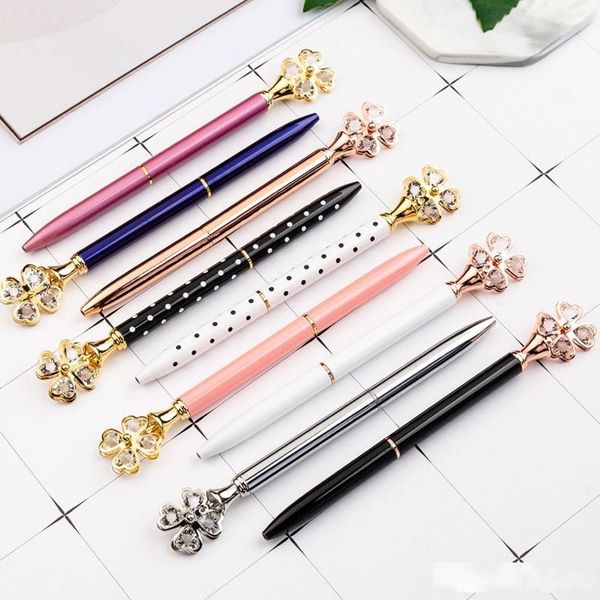new four leaf clover metal ballpoint pens creative korean pen office business school wedding wish stationery, Blue;orange
new four leaf clover metal ballpoint pens creative korean pen office business school wedding wish stationery, Blue;orange