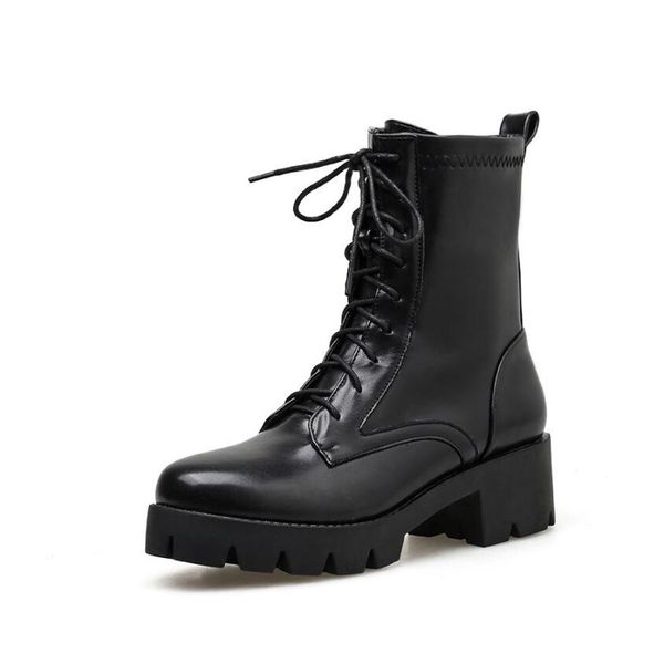 punk style high platform ankle boots women fashion buckle chunky motorcycle boots woman waterproof pu leather botas ljb195, Black
punk style high platform ankle boots women fashion buckle chunky motorcycle boots woman waterproof pu leather botas ljb195, Black