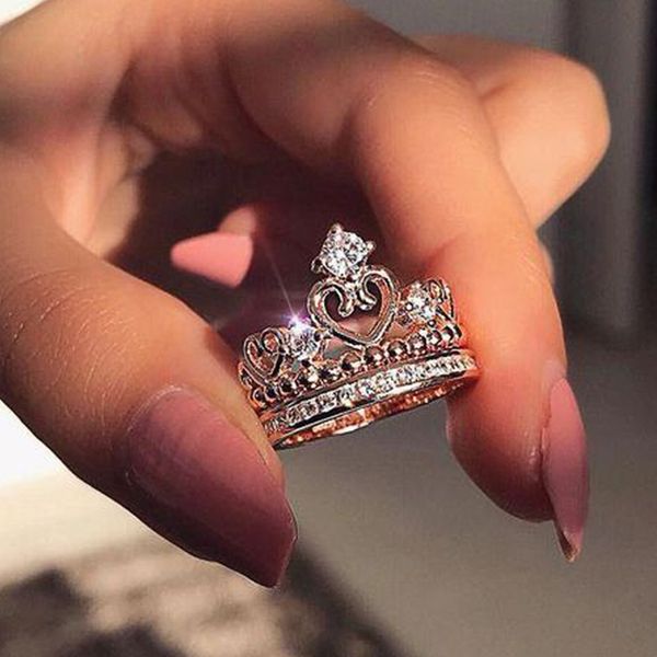 wedding rings moonrocy crystal cz cubic zirconia crown rose gold color heart for women gift jewelry wholesale drop, Slivery;golden
wedding rings moonrocy crystal cz cubic zirconia crown rose gold color heart for women gift jewelry wholesale drop, Slivery;golden
