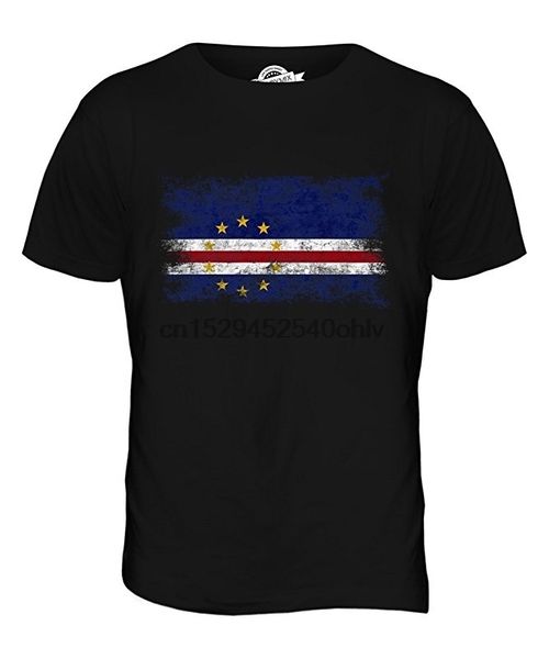 cape verde distressed flag mens t shirt t-shirt for mens womens short sleeve t shirt summer