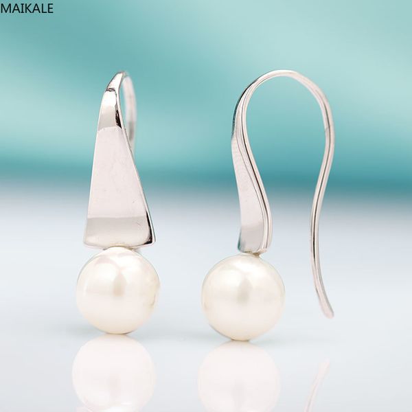 maikale trendy triangle shape glossy drop earrings with pearl fine jewelry rose gold dangle earrings for women exquisite jewelry, Silver
maikale trendy triangle shape glossy drop earrings with pearl fine jewelry rose gold dangle earrings for women exquisite jewelry, Silver