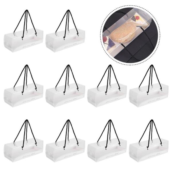 10pcs rectangle cake packaging boxes packing boxes portable packing