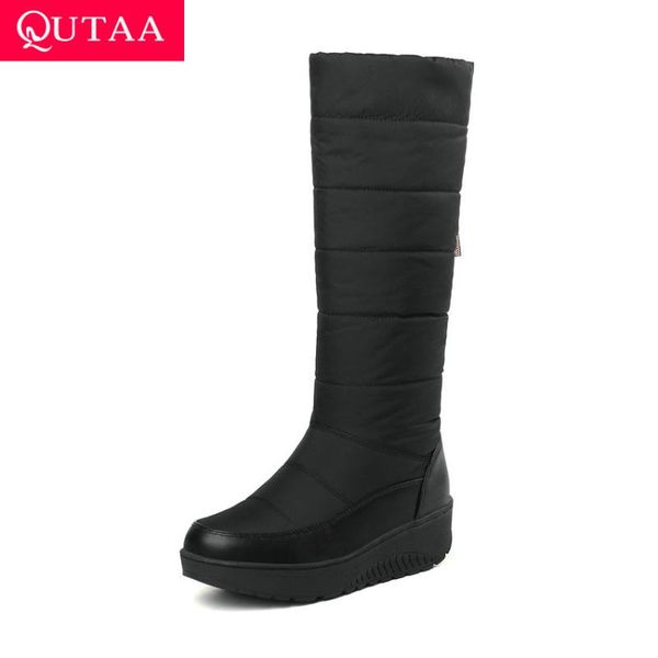qutaa 2020 snow boots теплый fur высота платформы увеличение скольжения на женщин упругие элегантный круглый носок середины икры сапоги разм, Black
qutaa 2020 snow boots теплый fur высота платформы увеличение скольжения на женщин упругие элегантный круглый носок середины икры сапоги разм, Black