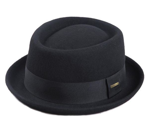sedancasesa 100% australia wool men's fedora hat pork pie hats for classic church wool felt hat 2019 new autumn winter y200110, Blue;gray
sedancasesa 100% australia wool men's fedora hat pork pie hats for classic church wool felt hat 2019 new autumn winter y200110, Blue;gray
