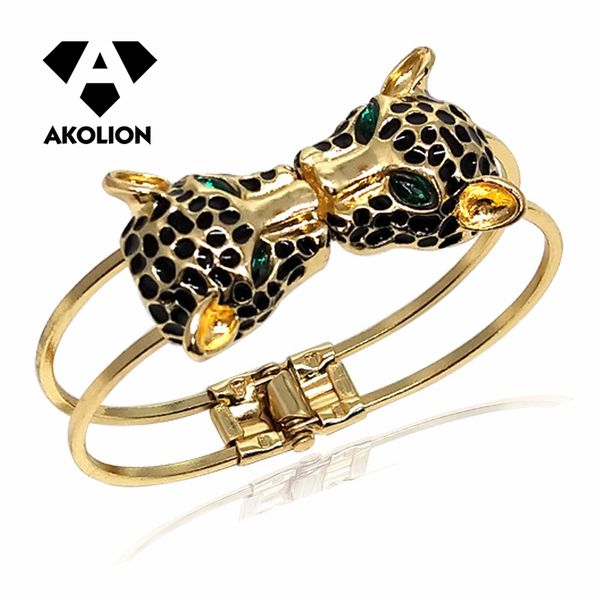 akolion europe and the united states new double black leopard head bracelet fashion animal exaggeration kissing bracelet 2020
akolion europe and the united states new double black leopard head bracelet fashion animal exaggeration kissing bracelet 2020