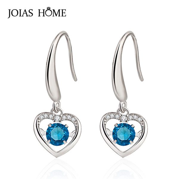 joiashome korean 925 sterling silver drop earrings for woman with blue heart shaped sapphire gemstones women party wholesae gift
joiashome korean 925 sterling silver drop earrings for woman with blue heart shaped sapphire gemstones women party wholesae gift