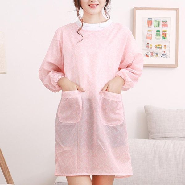 korean fashion home kitchen long-sleeved apron smock anti-wear waterproof anti-oil overalls 
korean fashion home kitchen long-sleeved apron smock anti-wear waterproof anti-oil overalls