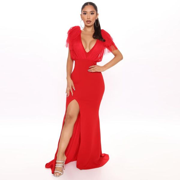 deep v neck patchwork mesh long evening party dress split front backless sleeveless stretch maxi dress black red, Black;gray
deep v neck patchwork mesh long evening party dress split front backless sleeveless stretch maxi dress black red, Black;gray