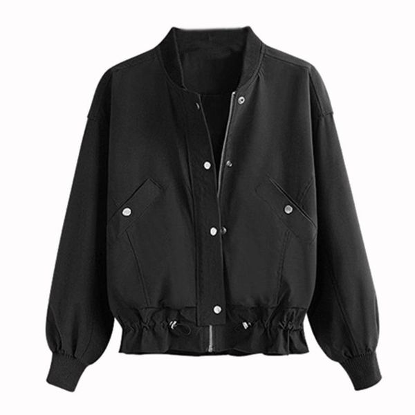 ostrich winter women's fashion casual casual pull rope short jacket loose fashionable baseball jacket, Black;brown
ostrich winter women's fashion casual casual pull rope short jacket loose fashionable baseball jacket, Black;brown