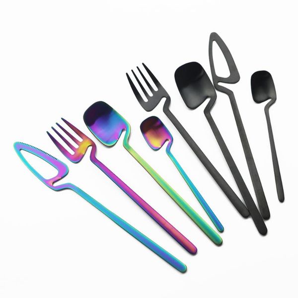 black matte dinnerware set 18/10 stainless steel cutlery home fork spoon knife dinner set silverware flatware dropshipping
black matte dinnerware set 18/10 stainless steel cutlery home fork spoon knife dinner set silverware flatware dropshipping
