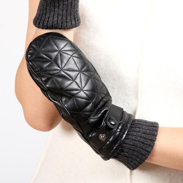 women' genuine leather gloves autumn winter plus velvet thicken sheepskin fingerless gloves female driving mittens l155ny, Blue;gray
women' genuine leather gloves autumn winter plus velvet thicken sheepskin fingerless gloves female driving mittens l155ny, Blue;gray