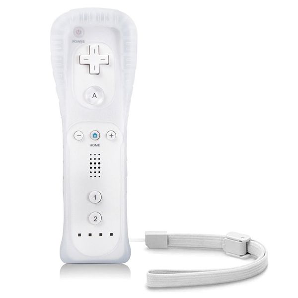 wireless remote control for wii built-in motion plus gamepad with silicone case motion sensor
wireless remote control for wii built-in motion plus gamepad with silicone case motion sensor