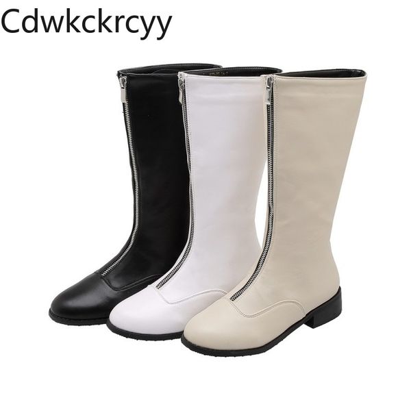 winter the new fashion round head thick heel boots student leisure zipper plus velvet keep warm high heel women boots, Black
winter the new fashion round head thick heel boots student leisure zipper plus velvet keep warm high heel women boots, Black