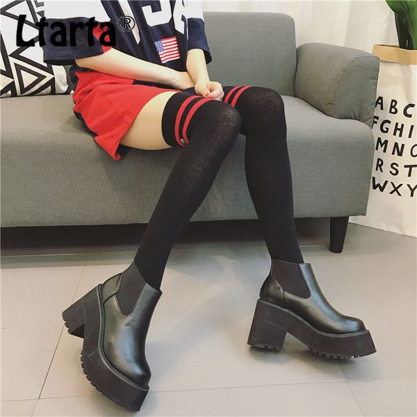 ltarta women's high heels boots thick elastic chunky-heel round toe platform women's high heels shoes -2868-6, Black
ltarta women's high heels boots thick elastic chunky-heel round toe platform women's high heels shoes -2868-6, Black