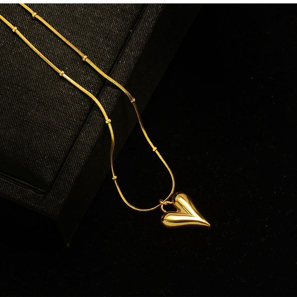 rose gold plated stainless steel love heart pendant necklace women fashion jewelry on the neck, elegant snake chain necklaces, Silver
rose gold plated stainless steel love heart pendant necklace women fashion jewelry on the neck, elegant snake chain necklaces, Silver