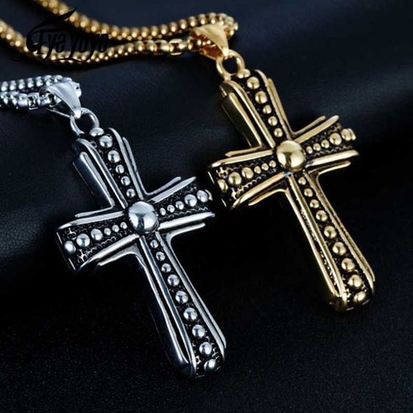 pendant necklaces eyeyoyo men's punk rivets cross necklace 316l stainless steel becklace, Silver
pendant necklaces eyeyoyo men's punk rivets cross necklace 316l stainless steel becklace, Silver