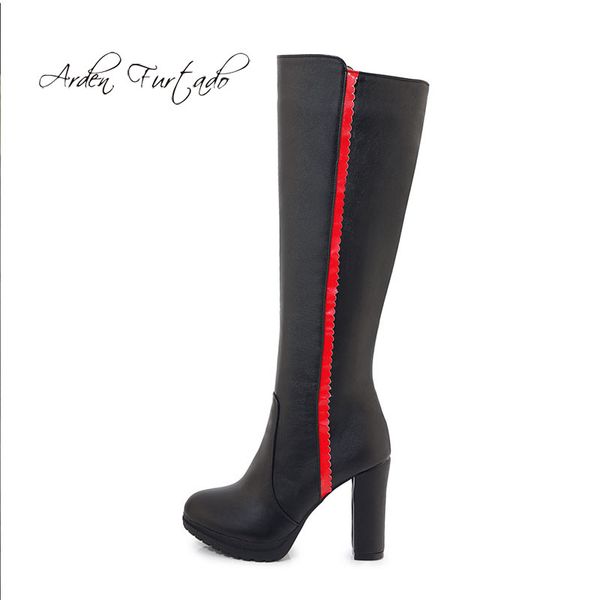 boots arden furtado fashion women's shoes round toe chunky heels zipper elegant ladies knee high brgundy grey big size 43, Black
boots arden furtado fashion women's shoes round toe chunky heels zipper elegant ladies knee high brgundy grey big size 43, Black