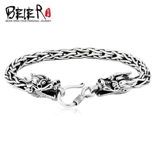 beier 2020 new sotre silver color bangles double-headed dragon bracelet for man jewelry sctysl0155, Black
beier 2020 new sotre silver color bangles double-headed dragon bracelet for man jewelry sctysl0155, Black