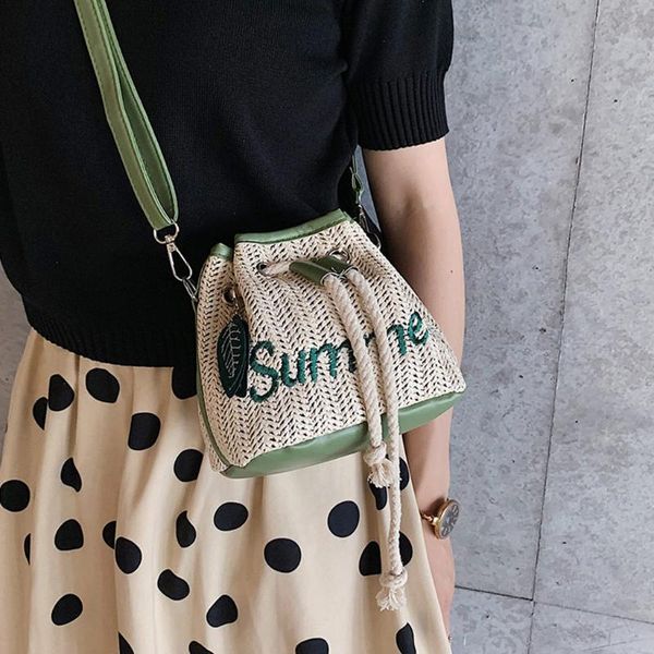 new women's bags 2020 woven rattan bag college wind straw bucket pack shoulder messenger bags crossbody bag sac main femme #731
new women's bags 2020 woven rattan bag college wind straw bucket pack shoulder messenger bags crossbody bag sac main femme #731