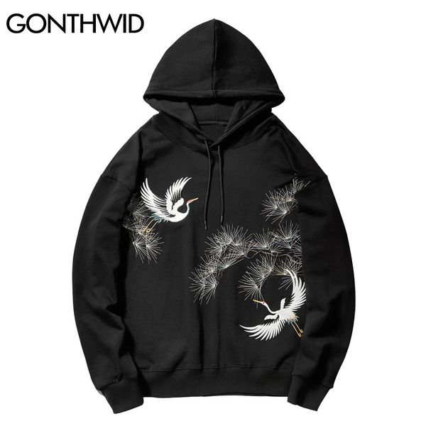gonthwid японский стиль вышивки кран сосна фуфайки streetwear mens hip hop harajuku повседневный капюшоном толстовки топы пальто мужской, Black
gonthwid японский стиль вышивки кран сосна фуфайки streetwear mens hip hop harajuku повседневный капюшоном толстовки топы пальто мужской, Black