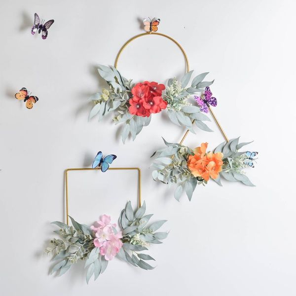 geometric metal garland background wall decoration garland ornaments family simulation green plant hanging ring
geometric metal garland background wall decoration garland ornaments family simulation green plant hanging ring