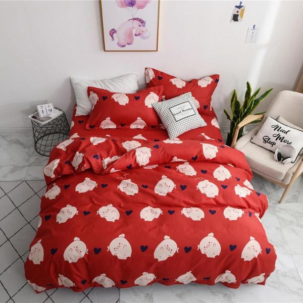bedding sets red piggy set luxury cute lines duvet cover pillowcase kids bed sheet twin king size
bedding sets red piggy set luxury cute lines duvet cover pillowcase kids bed sheet twin king size