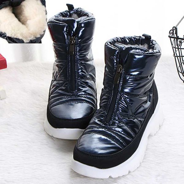 women boots winter snow boot short style 50% natural wool insole water-resistance upper non-slip quality product botas, Black 
women boots winter snow boot short style 50% natural wool insole water-resistance upper non-slip quality product botas, Black