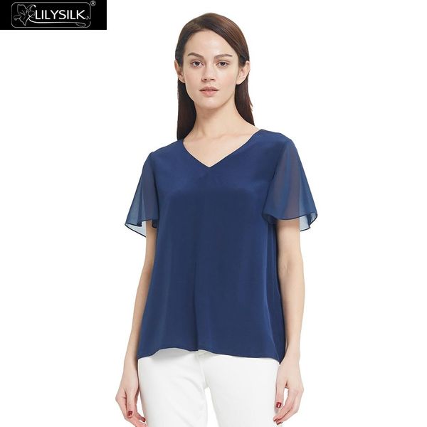 lilysilk tee блуза топы женские silk pure nature v-образный вырез изящного soft бесплатной доставки, White
lilysilk tee блуза топы женские silk pure nature v-образный вырез изящного soft бесплатной доставки, White